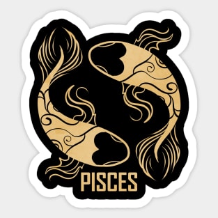 Pisces Symbol Birthday Zodiac Pisces Sticker